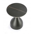 Стол журнальный HALMAR SCALITA черный мрамор/черный/золотой